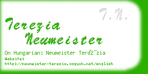 terezia neumeister business card